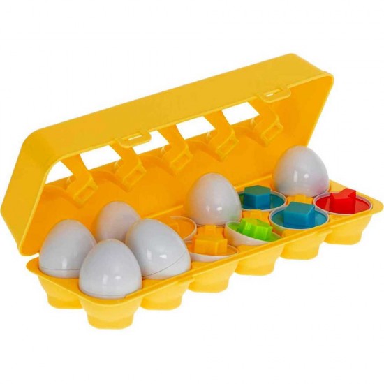 Joc educativ cu 12 oua pentru  invatarea formelor si culorilor