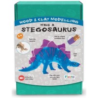 Kit constructie lemn si argila - Stegosaurus Fiesta Crafts
