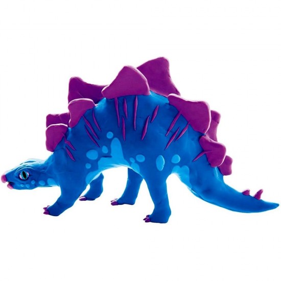 Kit constructie lemn si argila - Stegosaurus Fiesta Crafts