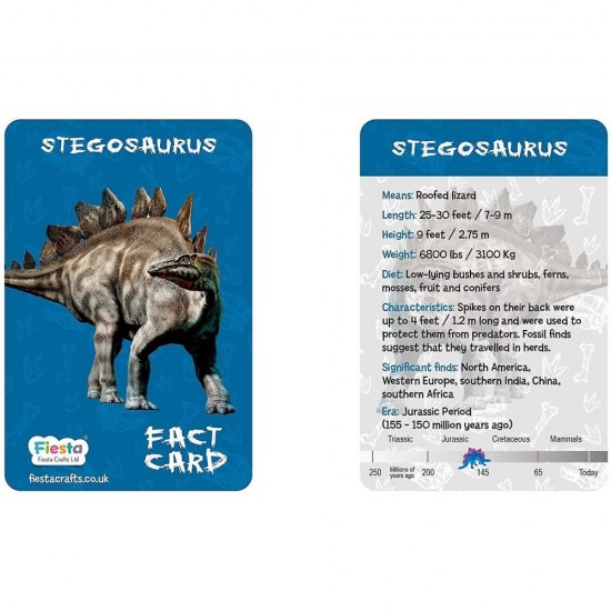 Kit constructie lemn si argila - Stegosaurus Fiesta Crafts