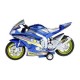 Motocicleta de Curse cu Lumini si Sunete 30 cm Toi-Toys TT29210Z Albastru