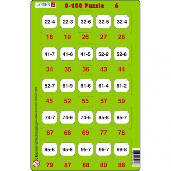 Set 16 Puzzle-uri 0 - 100, 25 Piese Larsen LRP48