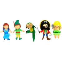Set 5 marionete pentru deget Peter Pan Fiesta Crafts FCT-2377