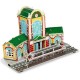 Set constructie puzzle 3D Gara tren Fiesta Crafts 63 piese