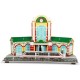 Set constructie puzzle 3D Gara tren Fiesta Crafts 63 piese