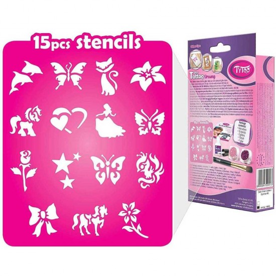 Set tatuaje temporare cu sclipici Dreamy Tytoo 