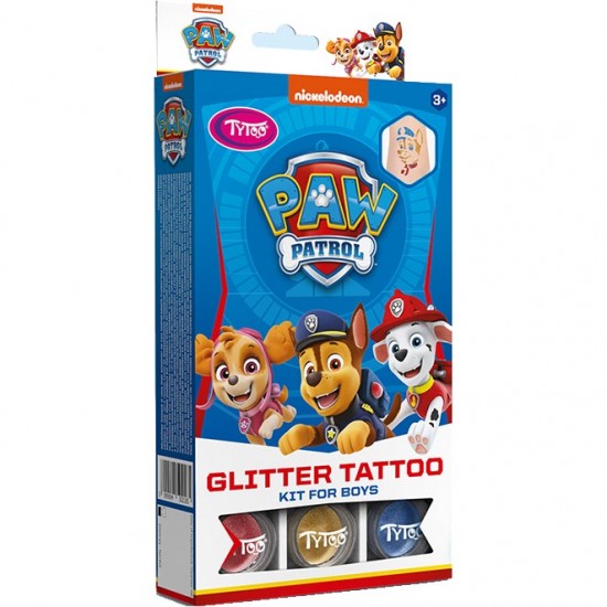 Set tatuaje temporare cu sclipici Paw Patrol Tytoo KKCTT2310026