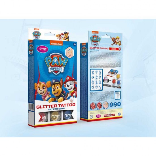 Set tatuaje temporare cu sclipici Paw Patrol Tytoo KKCTT2310026