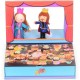Teatru pop-up cu 2 marionete de deget incluse, 25x21 cm Fiesta Crafts