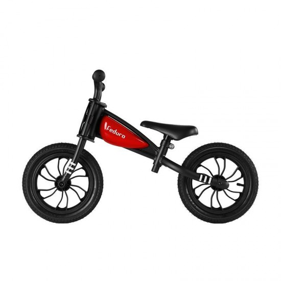 Bicicleta fara pedale Balance Bike QPlay Feduro Rosu