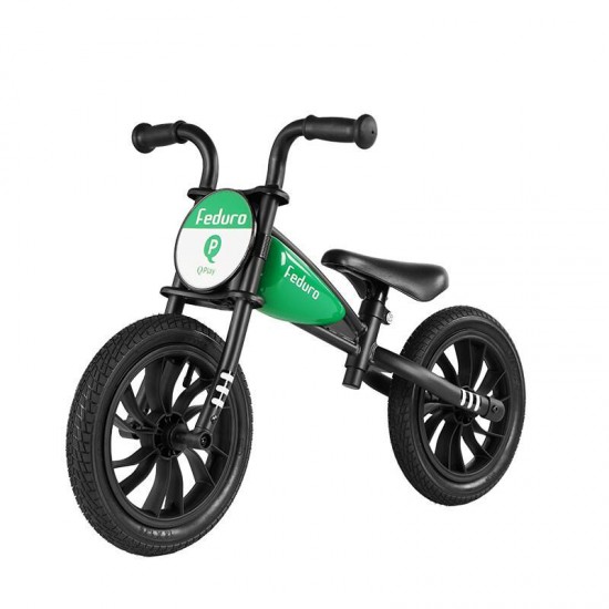 Bicicleta fara pedale Balance Bike QPlay Feduro Verde