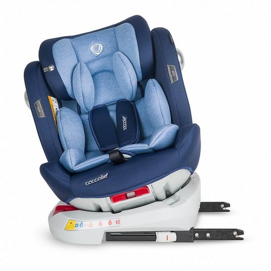 Scaun auto cu Isofix 0-36 kg rotativ Coccolle Nerio Celestial Blue