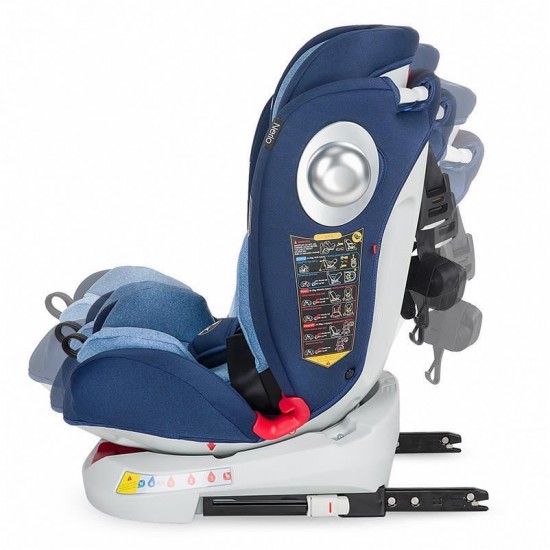 Scaun auto cu Isofix 0-36 kg rotativ Coccolle Nerio Celestial Blue