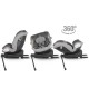 Scaun auto iSize 40-150 cm Coccolle Sidra Moonlit Grey