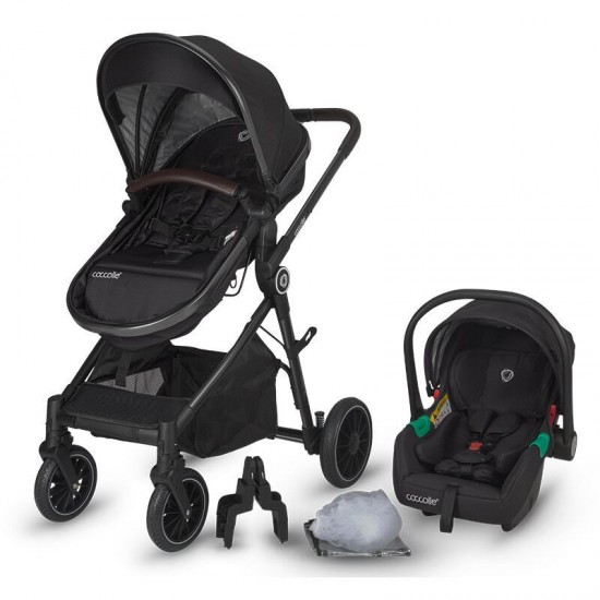 Carucior 3 in 1 transformabil Coccolle Ago Diamond black