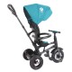 Tricicleta cu roti de cauciuc Qplay Rito Rubber Albastru Deschis