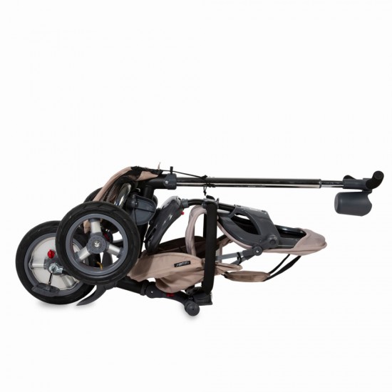 Tricicleta multifunctionala 4 in 1 cu sezut reversibil Coccolle Velo Air Bej