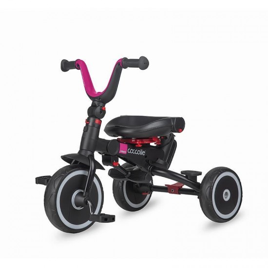 Tricicleta copii multifunctionala pliabila Coccolle Vispo Magenta