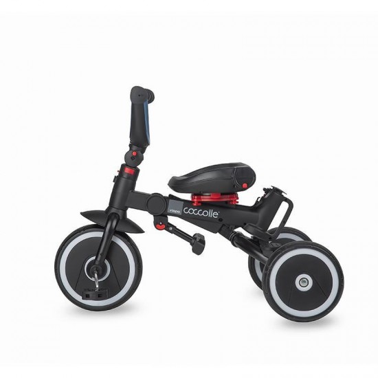 Tricicleta copii multifunctionala pliabila Coccolle Vispo Urban Grey