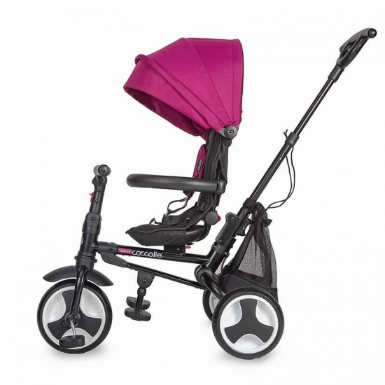 Tricicleta ultrapliabila cu roti cauciuc Coccolle Spectra Air Magenta