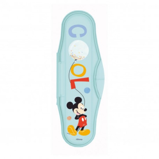 Set 2 linguri cu cutie de transort Mickey Disney