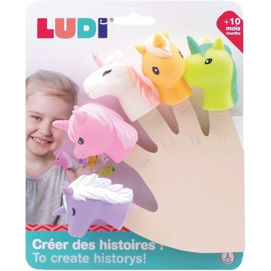 Set 5 marionete deget Unicorn Ludi