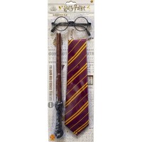 Accesorii Harry Potter - Bagheta, cravata si ochelari