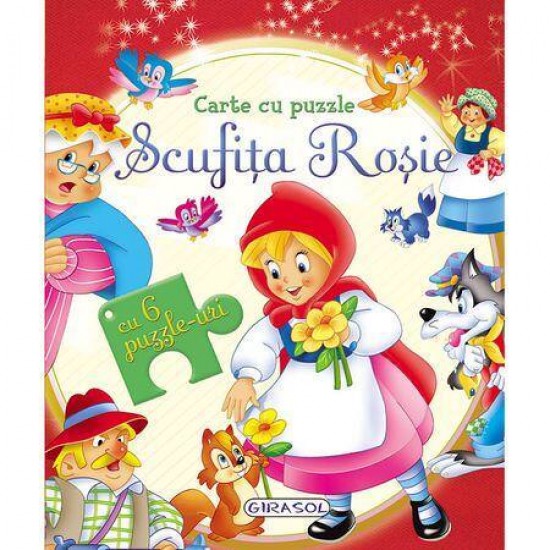 Carte cu puzzle - Scufita rosie