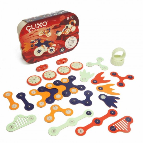 Joc magnetic de construit Clixo - Vehicule spatiale 30 piese Joc magnetic de construit Clixo - Vehicule spatiale 30 piese