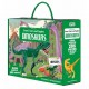 Carte cu puzzle Dinozauri - Cunoaste, invata si exploreaza