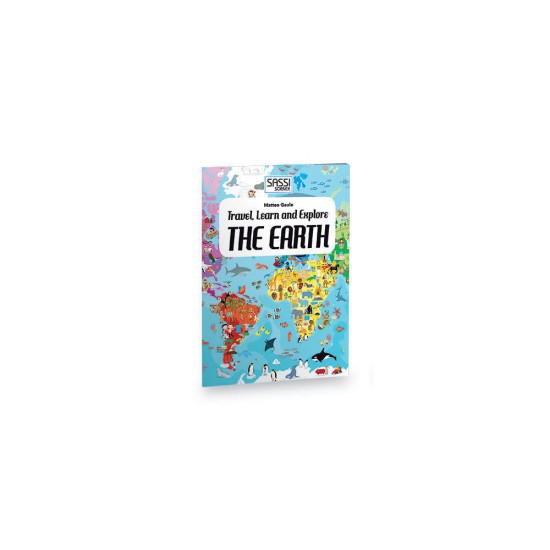 Puzzle Planeta Pamant cu carte 205 piese