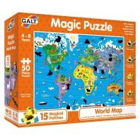 Magic Puzzle - Harta lumii  50 piese