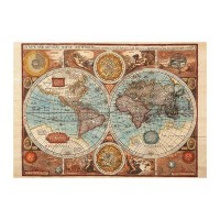 Puzzle 500 piese - Harta lumii din 1626