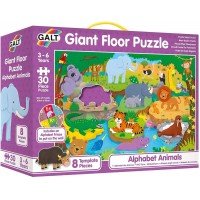 Puzzle podea 30 piese - Alfabetul animalutelor