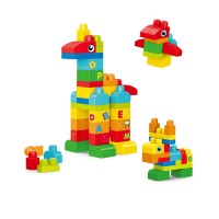 Set de constructie in cutie  - Animalute 62 piese