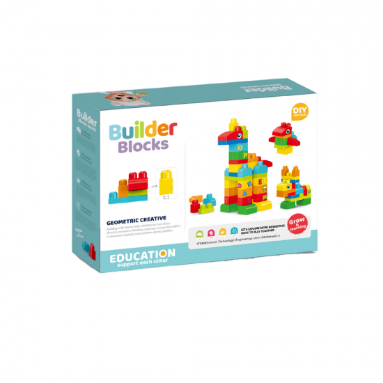 Set de constructie STEAM - Animalute 62 piese