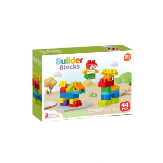 Set de constructie STEAM - Animalute haioase 44 piese