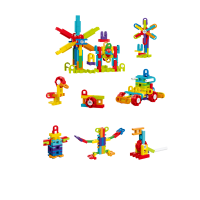 Set de constructie STEAM - Fun Blocks 78 piese