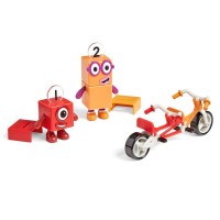 Set figurine Numberblocks - Aventuri pe bicicleta cu Unu si Doi