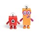 Set figurine Numberblocks - Aventuri pe bicicleta cu Unu si Doi