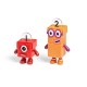 Set figurine Numberblocks - Aventuri pe bicicleta cu Unu si Doi