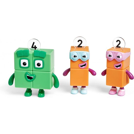 Set figurine Numberblocks - Patru si Teribilii Doi