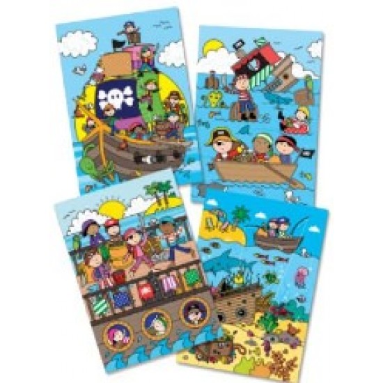 Carte de colorat Water Magic - Pirati