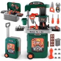 Atelier de lucru 3 in 1 cu unelte pentru copii Ricokids 772300 - Verde