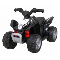 ATV electric Honda 250X TRX, roti din plastic, scaun tapitat, 64x38x43 cm, putere 30W - Negru