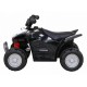 ATV electric Honda 250X TRX, roti din plastic, scaun tapitat, 64x38x43 cm, putere 30W - Negru