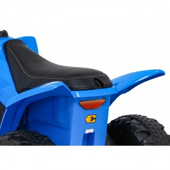 ATV electric Honda 250X TRX, roti din plastic, scaun tapitat, 64x38x43 cm, putere 30W - Albastru