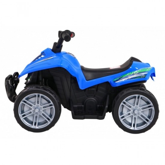 ATV electric Little Monster TR1805, roti si scaun din plastic, 70x38.5x42 cm, putere 25W - Albastru