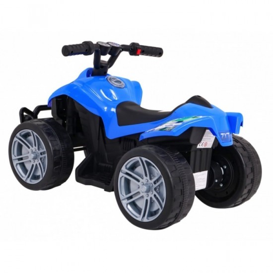 ATV electric Little Monster TR1805, roti si scaun din plastic, 70x38.5x42 cm, putere 25W - Albastru