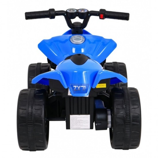 ATV electric Little Monster TR1805, roti si scaun din plastic, 70x38.5x42 cm, putere 25W - Albastru